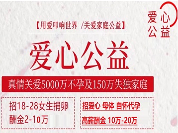 省直辖捐卵助孕生子 爱心志愿者招募